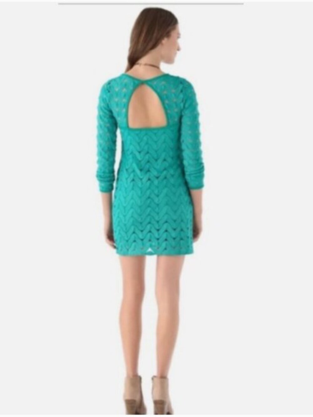 Free People Wild Thing Crochet Lace Key Hole Back Size Small - Picture 4 of 12